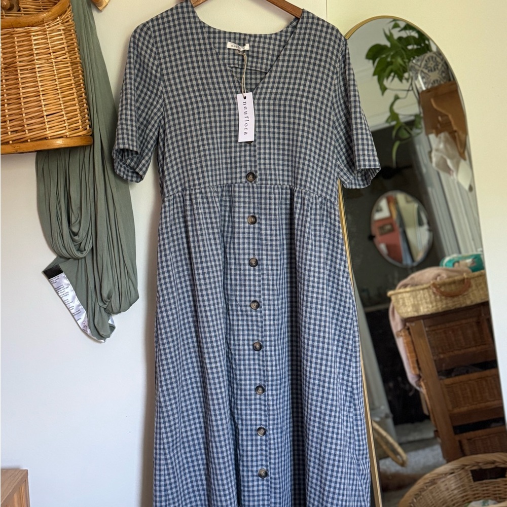 Neuflora Gingham Maxi Dress